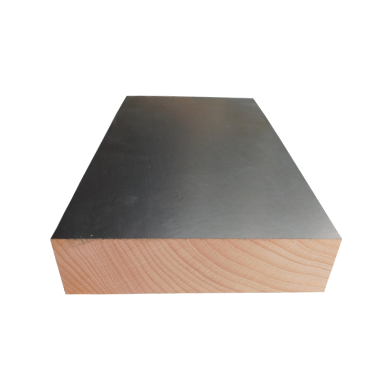 solid beech with black finish Image